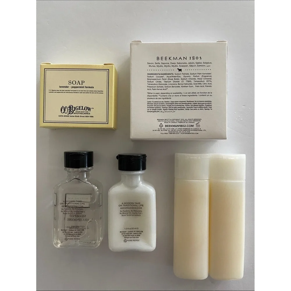 Beekman 1802 Goat Milk Face‎ & Body Bar Shampoo Conditioner Trial Size Set